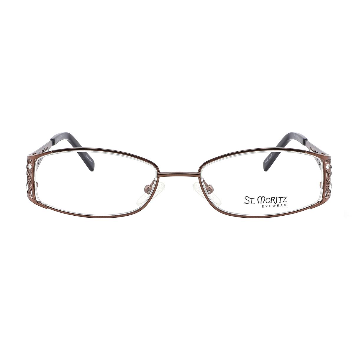 St. Moritz Eyeglasses Eye Glasses Frames Windsor Brown shops 55-17-135